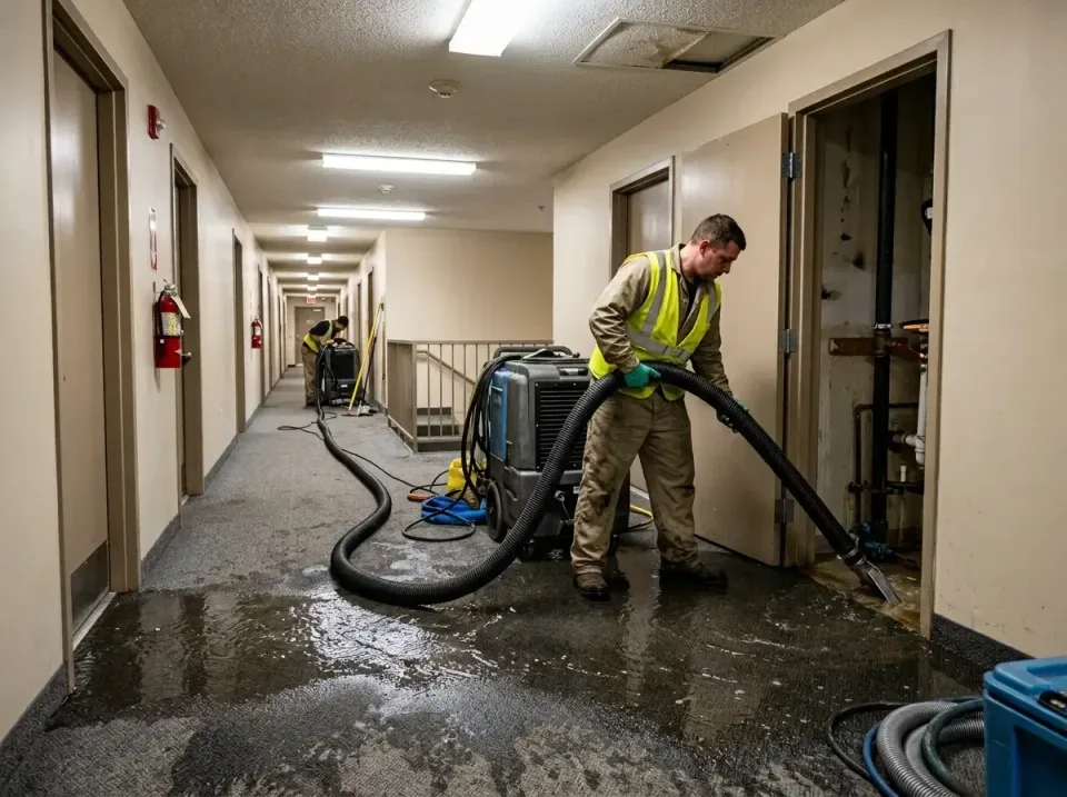 multi-unit-apartment-hallway-f-005 — frequently asked questions, Emergency Burst Pipe Water Extraction & Removal in Fiskdale…